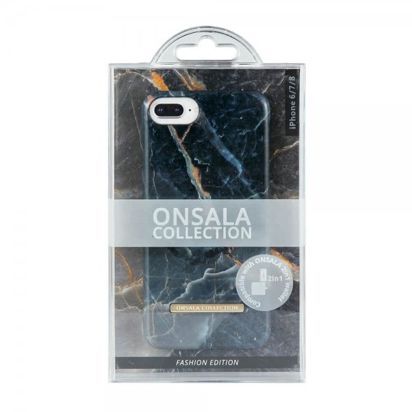 Onsala iPhone 6/6S/7/8/SE Kuori Fashion Edition Harmaa Marmori