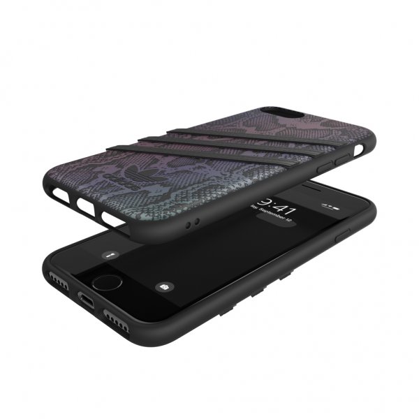 Adidas iPhone 6/6S/7/8/SE Kuori Moulded Case PU Reflective Musta