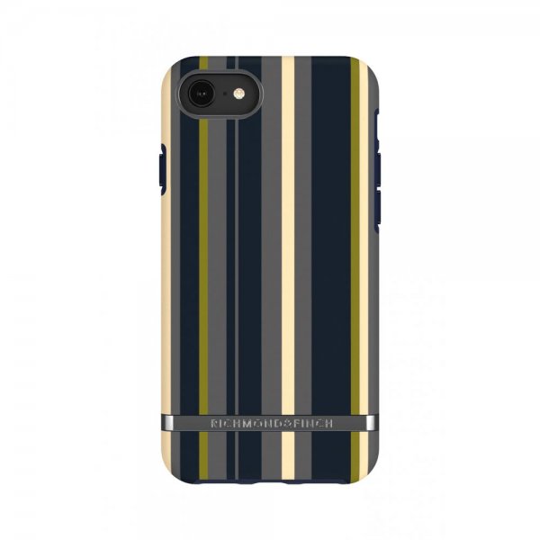 Richmond & Finch iPhone 6/6S/7/8/SE kuori Navy Stripes