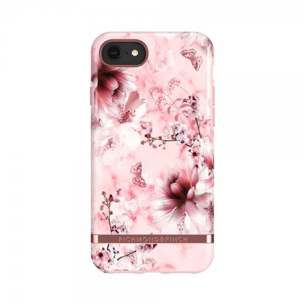 Richmond & Finch iPhone 6/6S/7/8/SE Kuori Pink Marble Floral