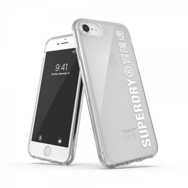 Superdry iPhone 6/6S/7/8/SE kuori Snap Case Clear