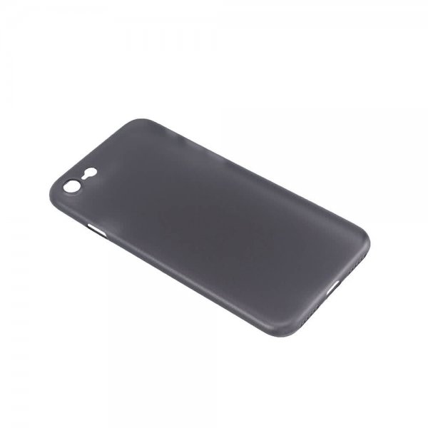 Gear iPhone 7/8/SE Kuori TPU Puoliläpinäkyvä Musta
