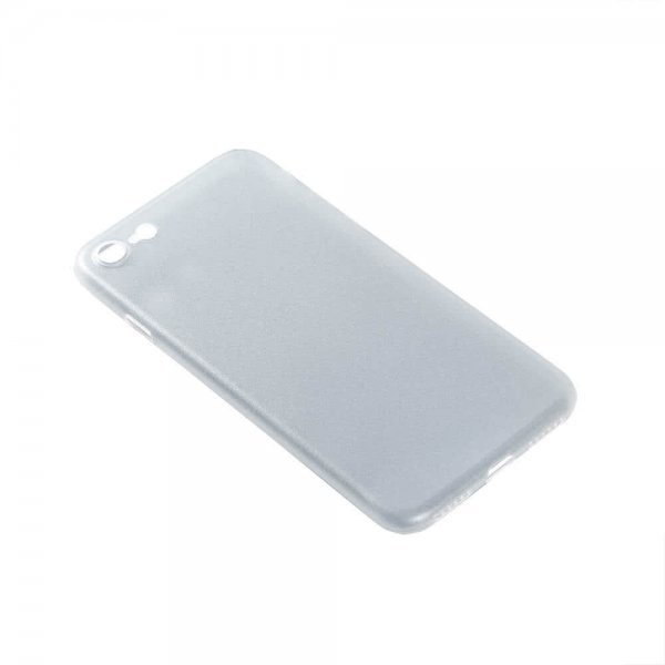 Gear iPhone 6/6S/7/8/SE Kuori TPU Puoliksi läpinäkyvä Valkoinen