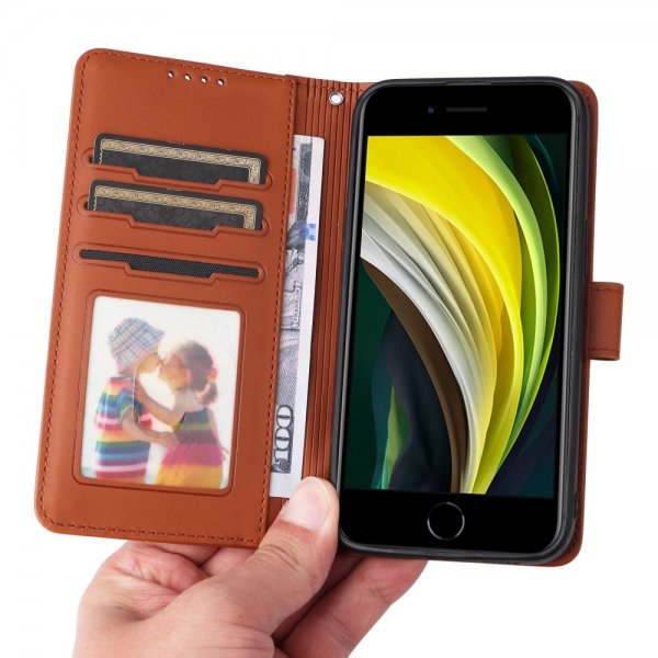 Betopnice iPhone 6/6S/7/8/SE Kuori irrotettavalla kuorella 005 Ruskea