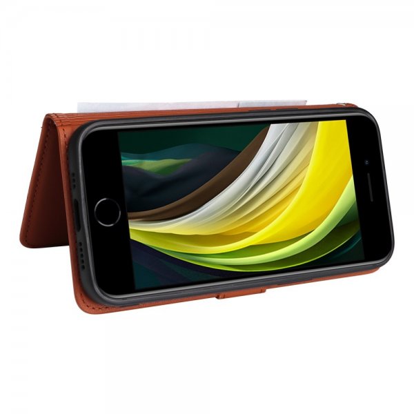 Betopnice iPhone 6/6S/7/8/SE Kuori irrotettavalla kuorella 005 Ruskea