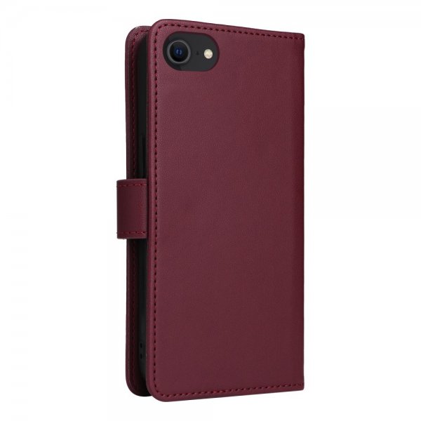 Betopnice iPhone 6/6S/7/8/SE Kuori irrotettavalla kannella 005 Punainen