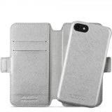 holdit iPhone 6/6S/7/8/SE suojakuori Stockholm irrotettava kuori hopea