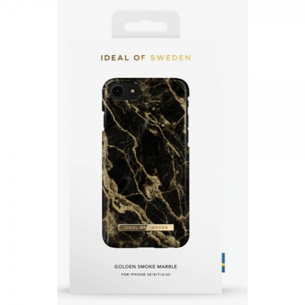 Ideal of Sweden iPhone 6/6S/7/8/SE Kuori Fashion Case Golden Smoke Marble