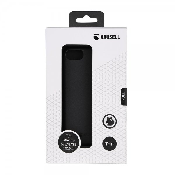 Krusell iPhone 6/6S/7/8/SE Kuori SandCover Musta