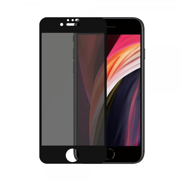 PanzerGlass iPhone 6/6S/7/8/SE Näytönsuoja reunasta reunaan suojakuoriystävällinen yksityisyys