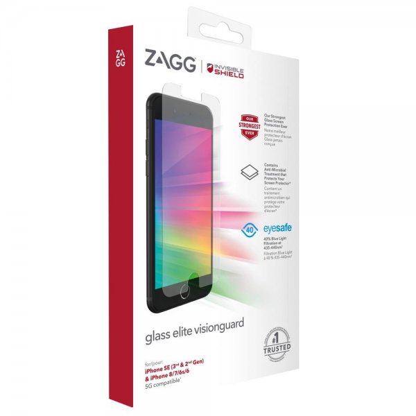 ZAGG InvisibleShield iPhone 6/6S/7/8/SE näytönsuoja Glass XTR