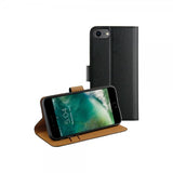 Xqisit iPhone 6/6S/7/8/SE Fodral Slim Wallet Selection Musta