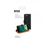 Xqisit iPhone 6/6S/7/8/SE Fodral Slim Wallet Selection Musta
