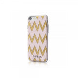 Guess iPhone 7/8/SE Kuori 3D-efekti Roosa Kultaraidat