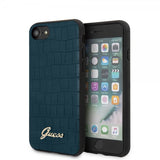 Guess iPhone 7/8/SE Suojakuori Croco Sininen