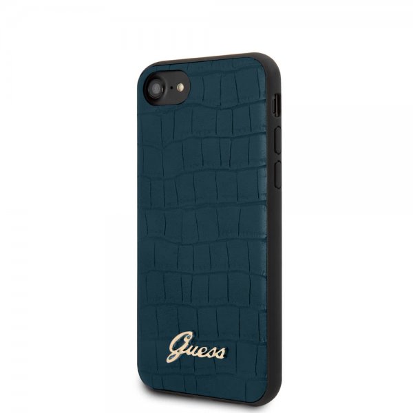 Guess iPhone 7/8/SE Suojakuori Croco Sininen