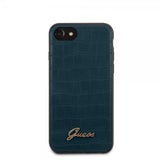 Guess iPhone 7/8/SE Suojakuori Croco Sininen