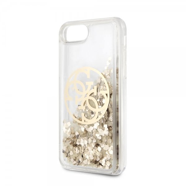 Guess iPhone 7/8/SE Kuori Glitter Circle Kulta