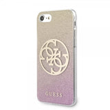 Guess iPhone 7/8/SE Kuori Glitter Circle Ruusukulta