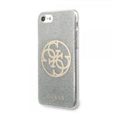 Guess iPhone 7/8/SE Kuori Glitter Circle Silver