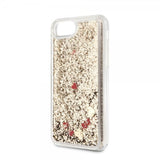 Guess iPhone 7/8/SE Kuori Glitter Floating Hearts Kulta