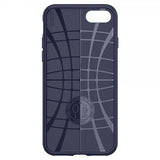Spigen iPhone 7/8/SE kuori Liquid Air Midnight Blue