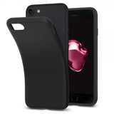 Spigen iPhone 7/8/SE kuori Liquid Crystal Matte Black