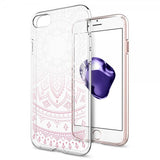 Spigen iPhone 7/8/SE kuori Liquid Crystal Shine Pink