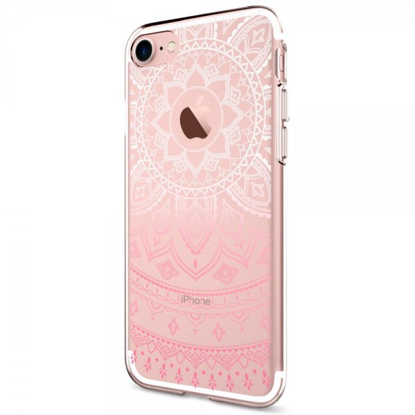 Spigen iPhone 7/8/SE kuori Liquid Crystal Shine Pink