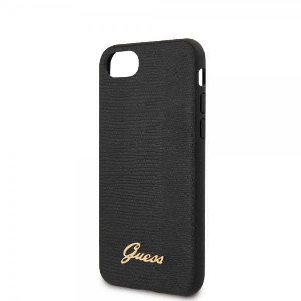 Guess iPhone 7/8/SE Suojakuori Lizard Musta