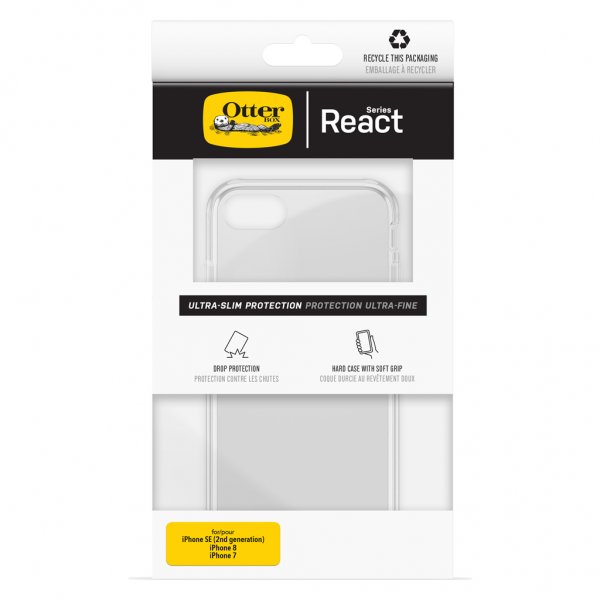 Otterbox iPhone 7/8/SE Suojakuori React läpinäkyvä