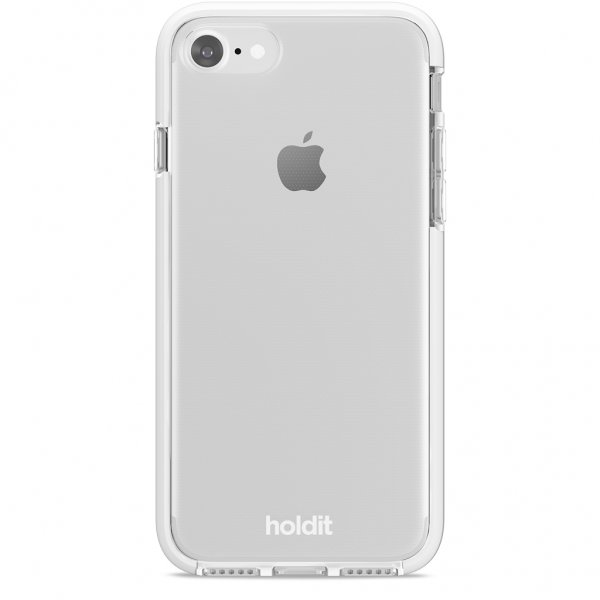 holdit iPhone 7/8/SE Seethru Suojakuori Valkoinen