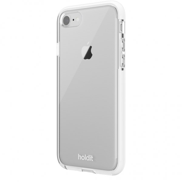 holdit iPhone 7/8/SE Seethru Suojakuori Valkoinen