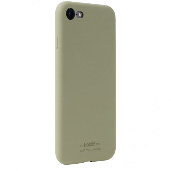 holdit iPhone 7/8/SE kuori Silikoni Khaki Green
