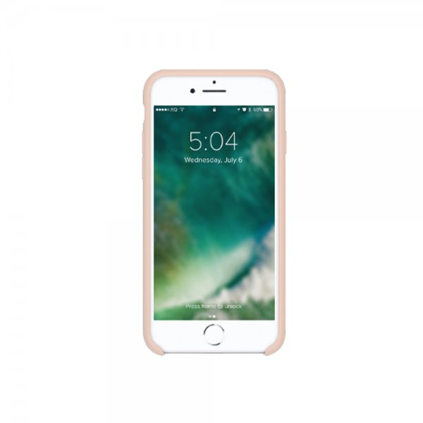 Xqisit iPhone 7/8/SE kuori Silicone Case Pinkki