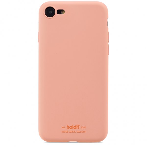 holdit iPhone 7/8/SE kuori silikoni Pink Peach