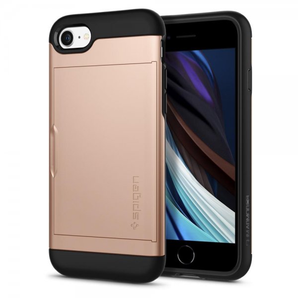 Spigen iPhone 7/8/SE kuori Slim Armor CS Blush Gold
