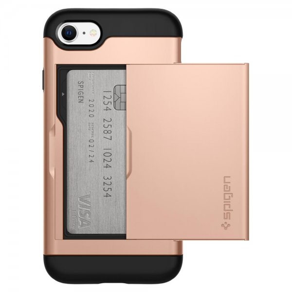 Spigen iPhone 7/8/SE kuori Slim Armor CS Blush Gold