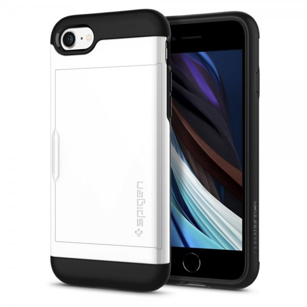 Spigen iPhone 7/8/SE kuori Slim Armor CS Jet White
