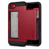 Spigen iPhone 7/8/SE kuori Slim Armor CS punainen