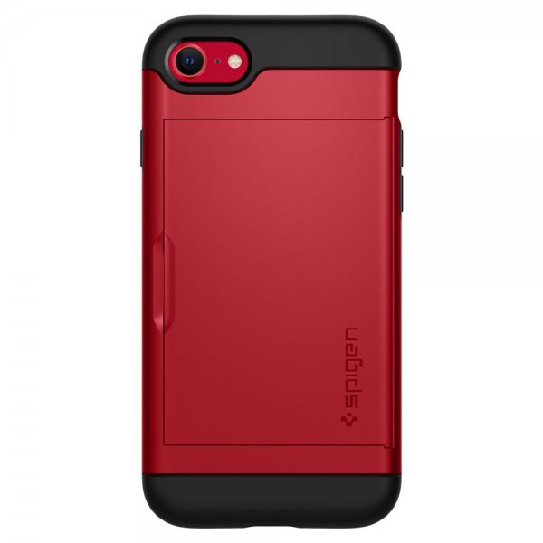 Spigen iPhone 7/8/SE kuori Slim Armor CS punainen