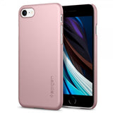 Spigen iPhone 7/8/SE kuori Thin Fit Rose Gold
