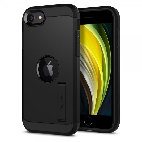 Spigen iPhone 7/8/SE Suojakuori Tough Armor Musta