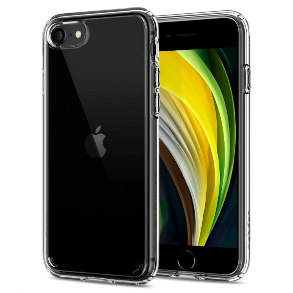 Spigen iPhone 7/8/SE kuori Ultra Hybrid Crystal Clear