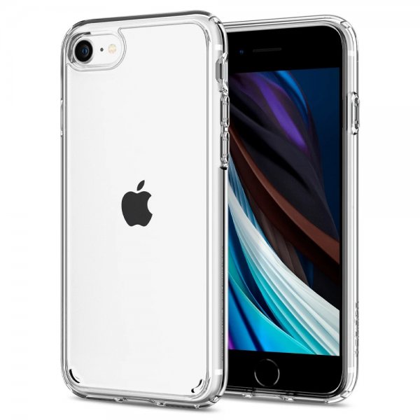 Spigen iPhone 7/8/SE kuori Ultra Hybrid Crystal Clear