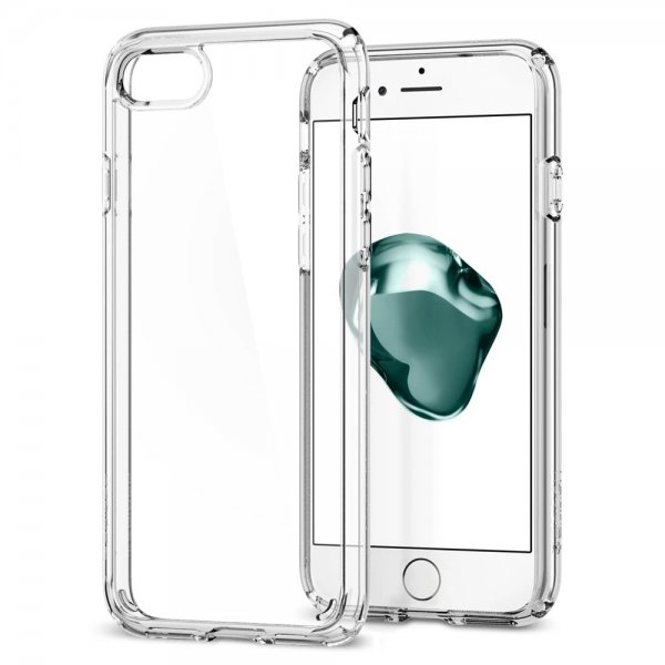 Spigen iPhone 7/8/SE kuori Ultra Hybrid Crystal Clear