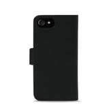Puro iPhone 7/8/SE suojakuori lompakkomalli irrotettava 2-in-1 musta