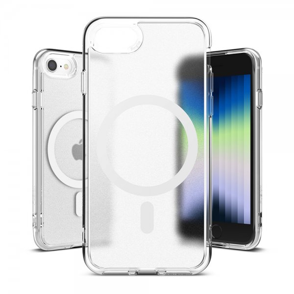 Ringke iPhone 7/8/SE kuori Fusion Magnetic MagSafe Matte Clear