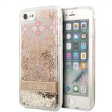 Guess iPhone 7/8/SE Kuori Liquid Glitter Paisley Pattern Kulta