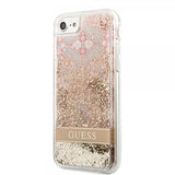 Guess iPhone 7/8/SE Kuori Liquid Glitter Paisley Pattern Kulta